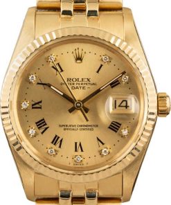 HandMade The Rolex Date 15037 Champagne Dial