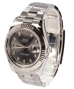 Alternative view of HandMade The Rolex Datejust II 116334 Rhodium Diamond