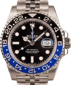 HandMade The Rolex Stainless Steel Jubilee 'Batman' GMT-Master 126710BLNR