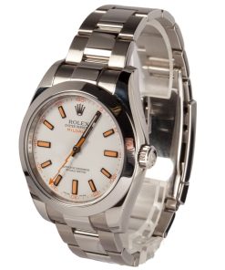 Alternative view of HandMade The Mens White Rolex Milgauss 116400