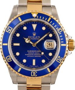 HandMade The Blue Rolex Submariner 16613 Two Tone Oyster