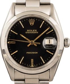 HandMade The Rolex Date 6694 Black Dial