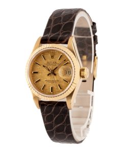Alternative view of HandMade The Ladies Rolex Datejust 69178 Champagne Linen Dial