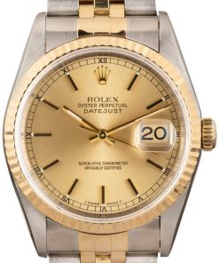 HandMade The Rolex Datejust 16233 Champagne Tritium Dial