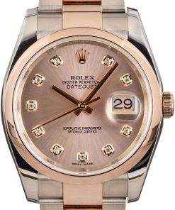 HandMade The Rolex Datejust 116201 Pink Diamond Dial