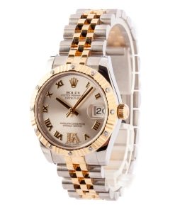 Alternative view of HandMade The Rolex Datejust 178383 Mid-Size Diamond Bezel