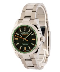 Alternative view of HandMade The Rolex Milgauss 116400V Green Crystal
