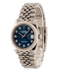 Alternative view of HandMade The Rolex Datejust 126234 Blue Diamond