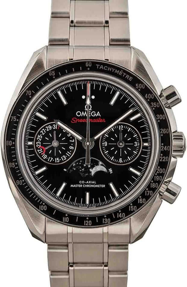 HandMade The Omega Speedmaster Moonphase Black Dial