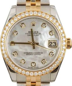 HandMade The Rolex Datejust 178383 Diamond Dial and Bezel