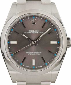 HandMade The Rolex Oyster Perpetual 114300 Dark Rhodium Dial