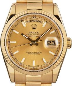 HandMade The Rolex Day-Date 118238 Champagne Index Dial