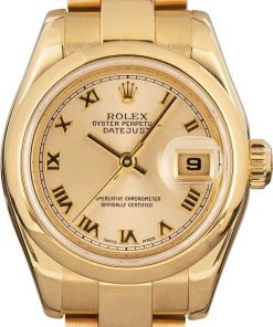 HandMade The Ladies Rolex Datejust 179168 Yellow Gold