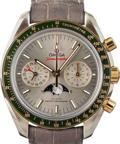 HandMade The Omega Speedmaster Moonphase Steel on Leather Strap