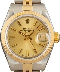 HandMade The Ladies Rolex Date 69173 Steel & Gold