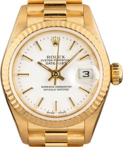 HandMade The Rolex Yellow Gold Datejust 79178 White Dial