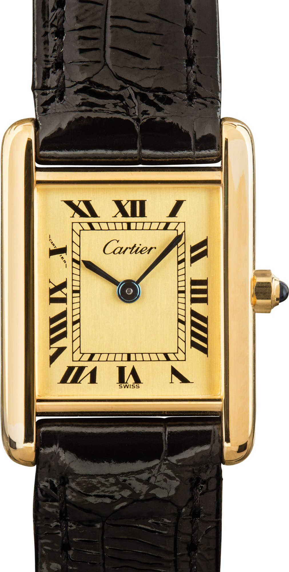HandMade The Must de Cartier Tank Yellow Gold Plated