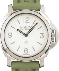 HandMade The Panerai Luminor Base Logo White Dial