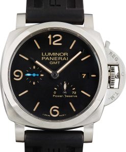 HandMade The Panerai Luminor GMT Power Reserve PAM01321 Black Dial