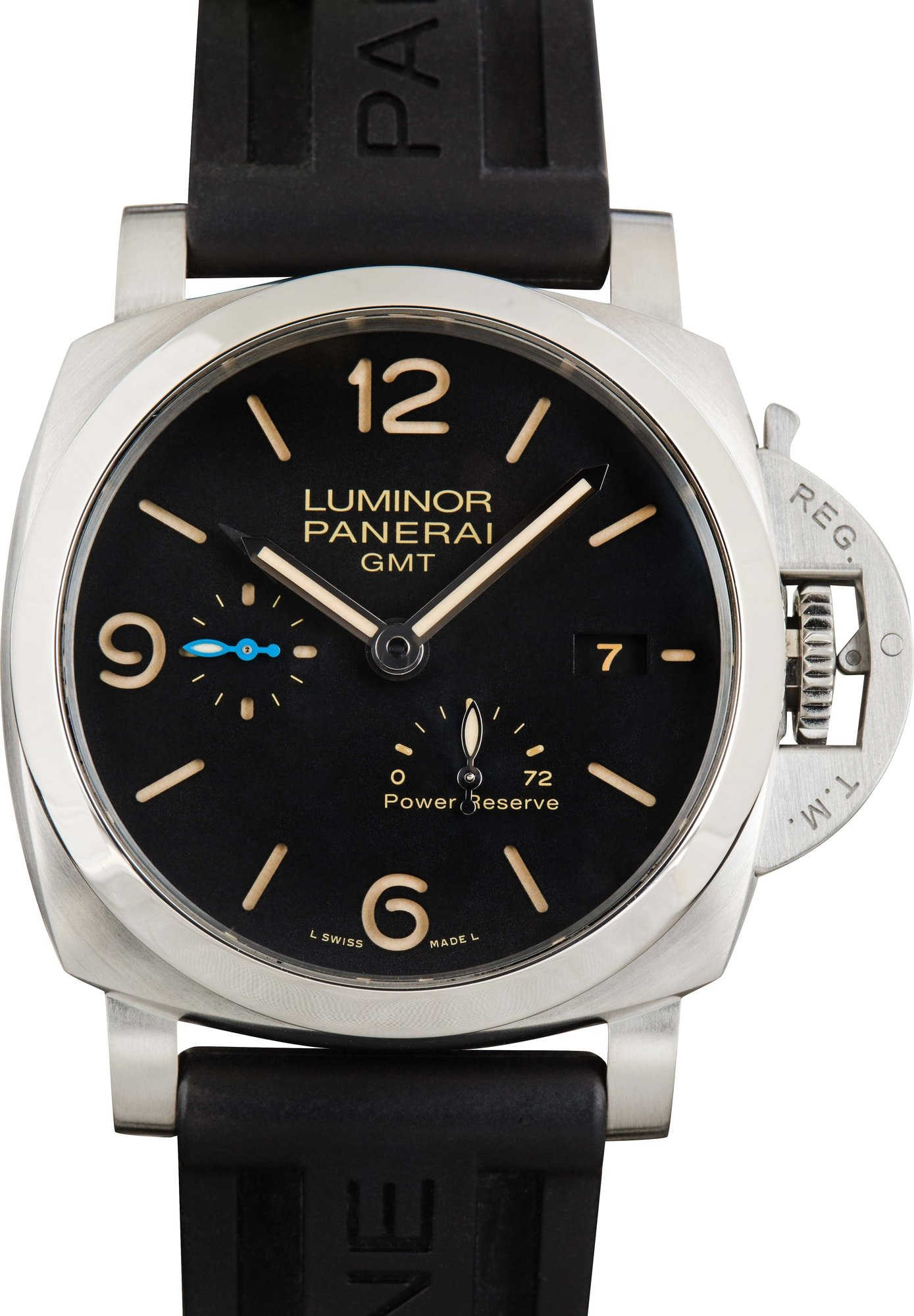 HandMade The Panerai Luminor GMT Power Reserve PAM01321 Black Dial