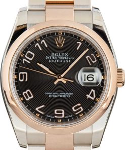 HandMade The Rolex Datejust 36 Ref 116201 Black Concentric Dial
