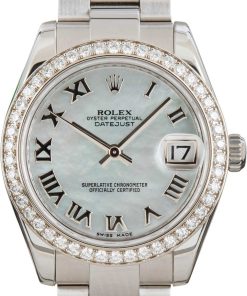 HandMade The Rolex Datejust 31 ref 178384 Diamond Bezel