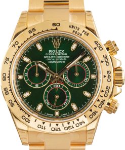 HandMade The Rolex Daytona 116508 18k Yellow Gold Green Dial