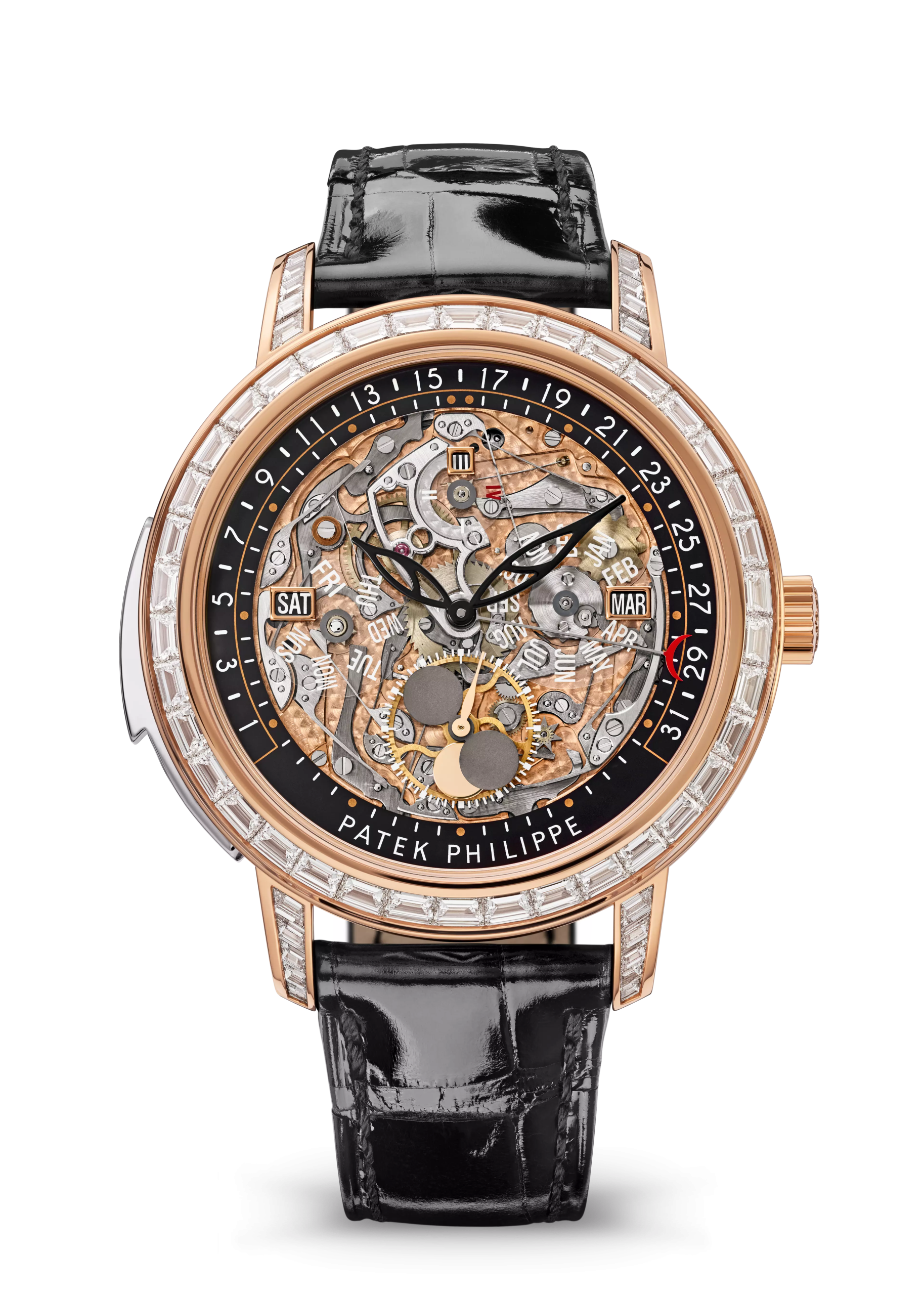 MINUTE REPEATER. RETROGRADE PERPETUAL CALENDAR. HAUTE JOAILLERIE. Rose gold 5304/301R-001