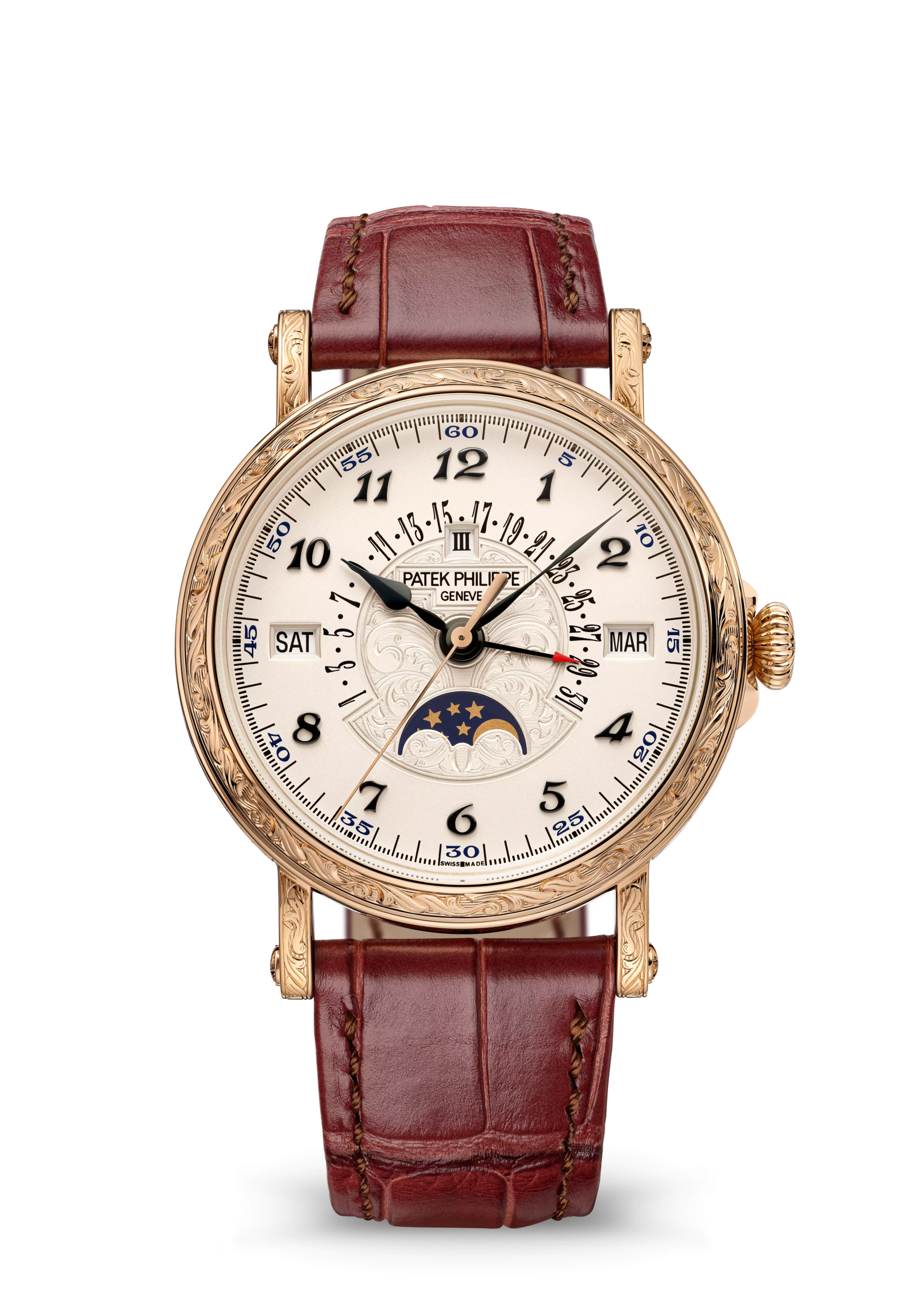 RETROGRADE PERPETUAL CALENDAR. RARE HANDCRAFTS. Rose gold 5160/500R-001