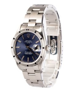 Alternative view of HandMade The Rolex Date 15210 Blue Index Dial