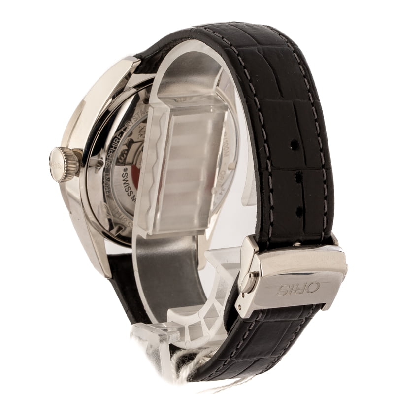 HandMade The Oris Artix Date Black Dial & Leather Strap - Image 3