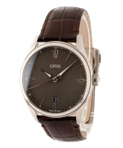 Alternative view of HandMade The Oris Artelier Date Stainless Steel & Grey Dial