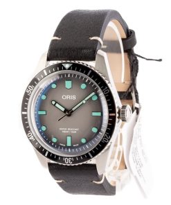 Alternative view of HandMade The Mens Oris Divers Sixty-Five Leather Strap