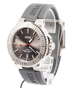 Alternative view of HandMade The Oris Aquis Date Relief Grey Dial