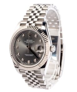 Alternative view of HandMade The Rolex Datejust 41 Ref 126334 Dark Rhodium Diamond Dial
