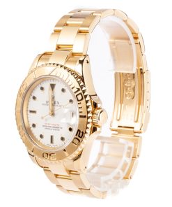 Alternative view of HandMade The Rolex Yachtmaster Yellow Gold 16628 White Dial