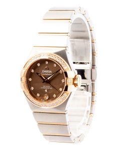 Alternative view of HandMade The Ladies Omega Constellation Brown Dial