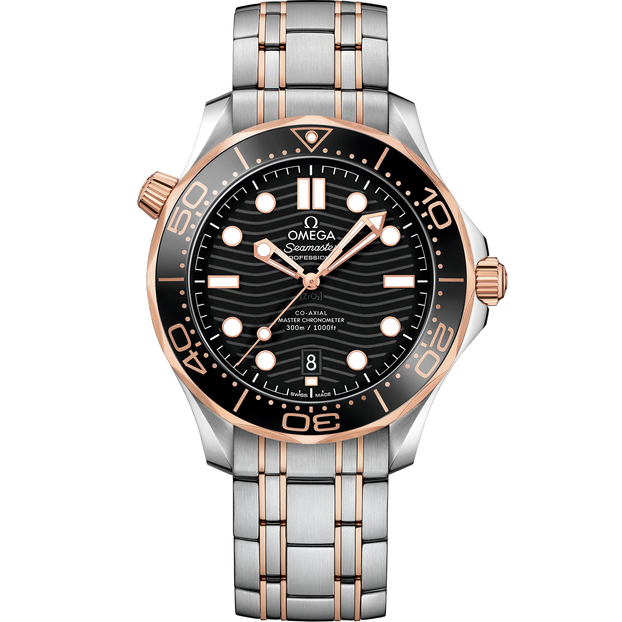 Omega SEAMASTER DIVER 300M 42 mm, steel ‑ Sedna™ gold on steel ‑ Sedna™ gold 210.20.42.20.01.001