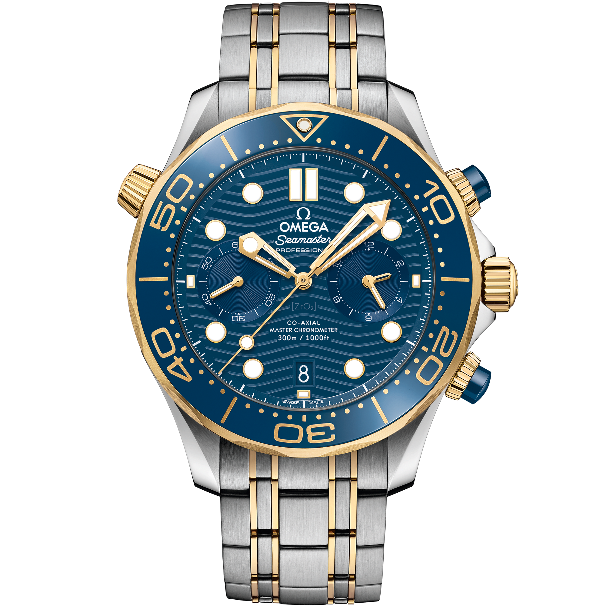 Omega SEAMASTER DIVER 300M 44 mm, steel ‑ yellow gold on steel ‑ yellow gold 210.20.44.51.03.001