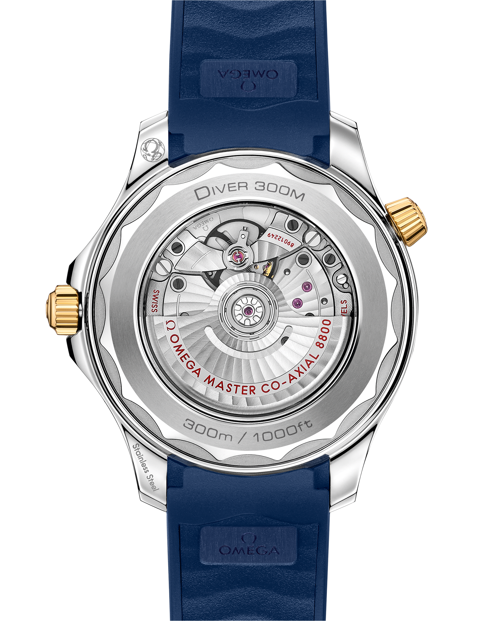 Omega SEAMASTER DIVER 300M 42 mm, steel ‑ yellow gold on rubber strap 210.22.42.20.03.001 - Image 2