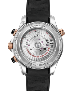 Alternative view of Omega SEAMASTER DIVER 300M 44 mm, steel ‑ Sedna™ gold on rubber strap 210.22.44.51.01.001