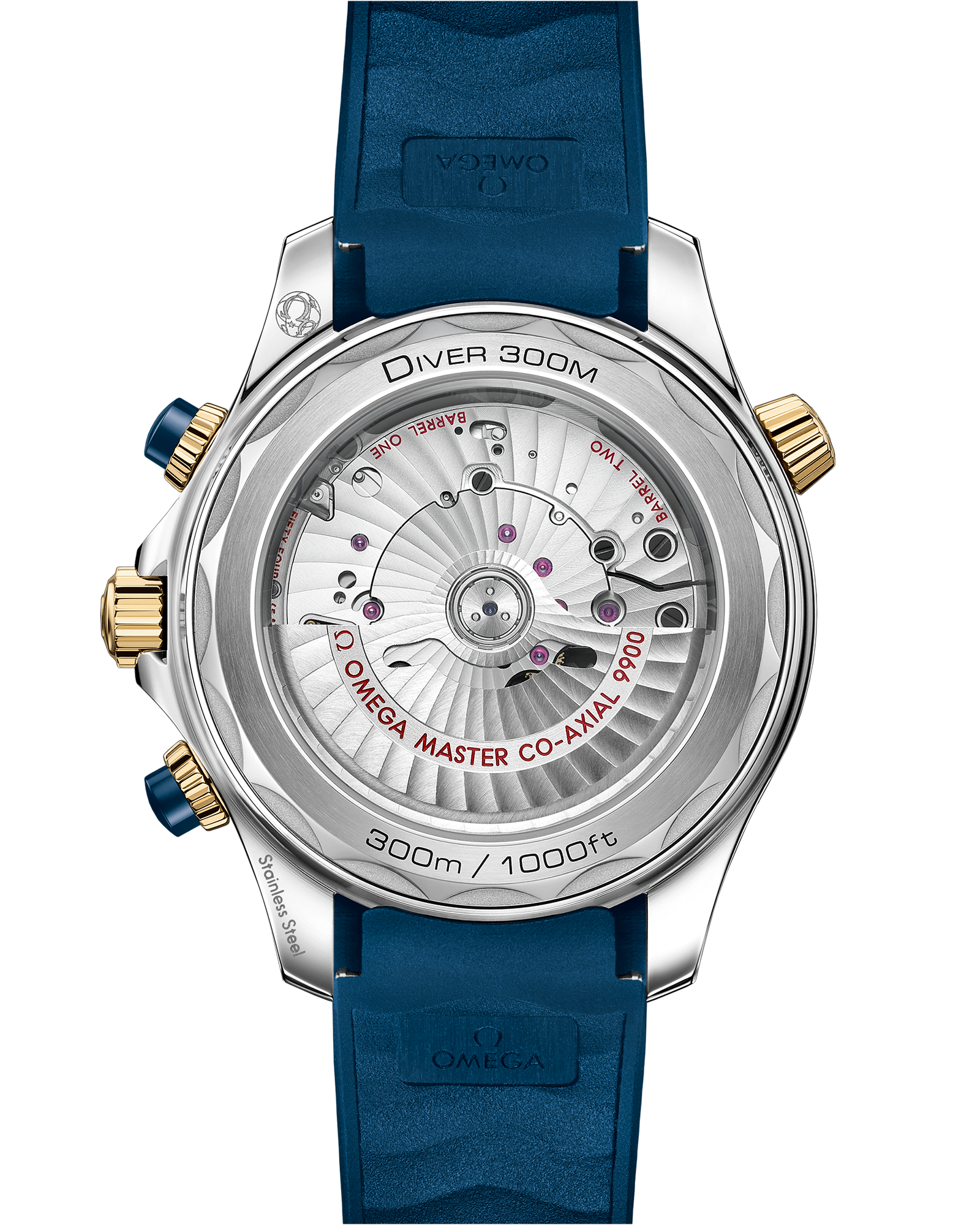 Omega SEAMASTER DIVER 300M 44 mm, steel ‑ yellow gold on rubber strap 210.22.44.51.03.001 - Image 2