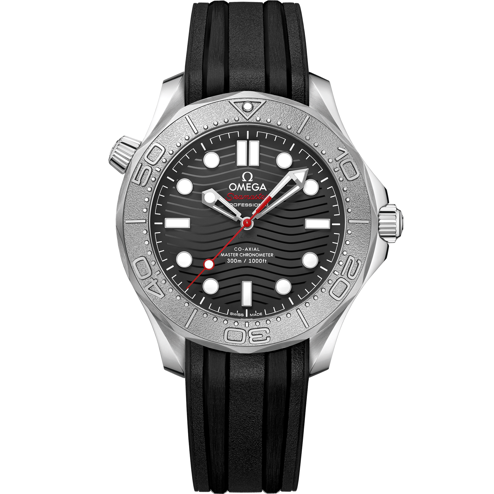 Omega SEAMASTER DIVER 300M 42 mm, steel on rubber strap 210.32.42.20.01.002