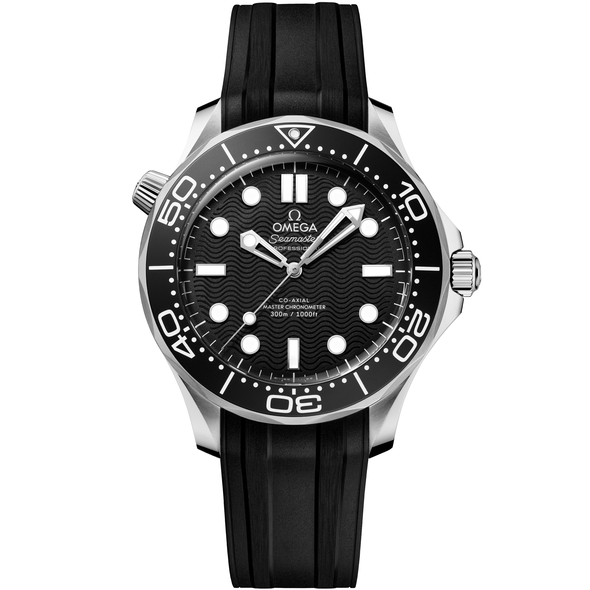 Omega SEAMASTER DIVER 300M 42 mm, steel on rubber strap 210.32.42.20.01.003
