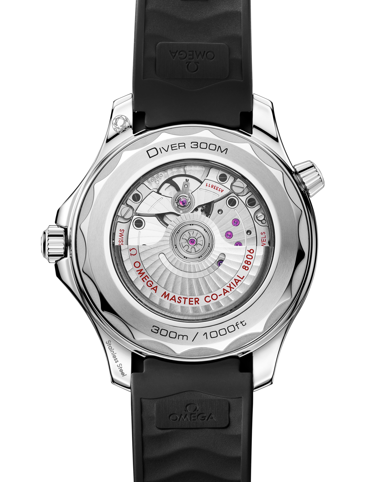 Omega SEAMASTER DIVER 300M 42 mm, steel on rubber strap 210.32.42.20.01.003 - Image 2