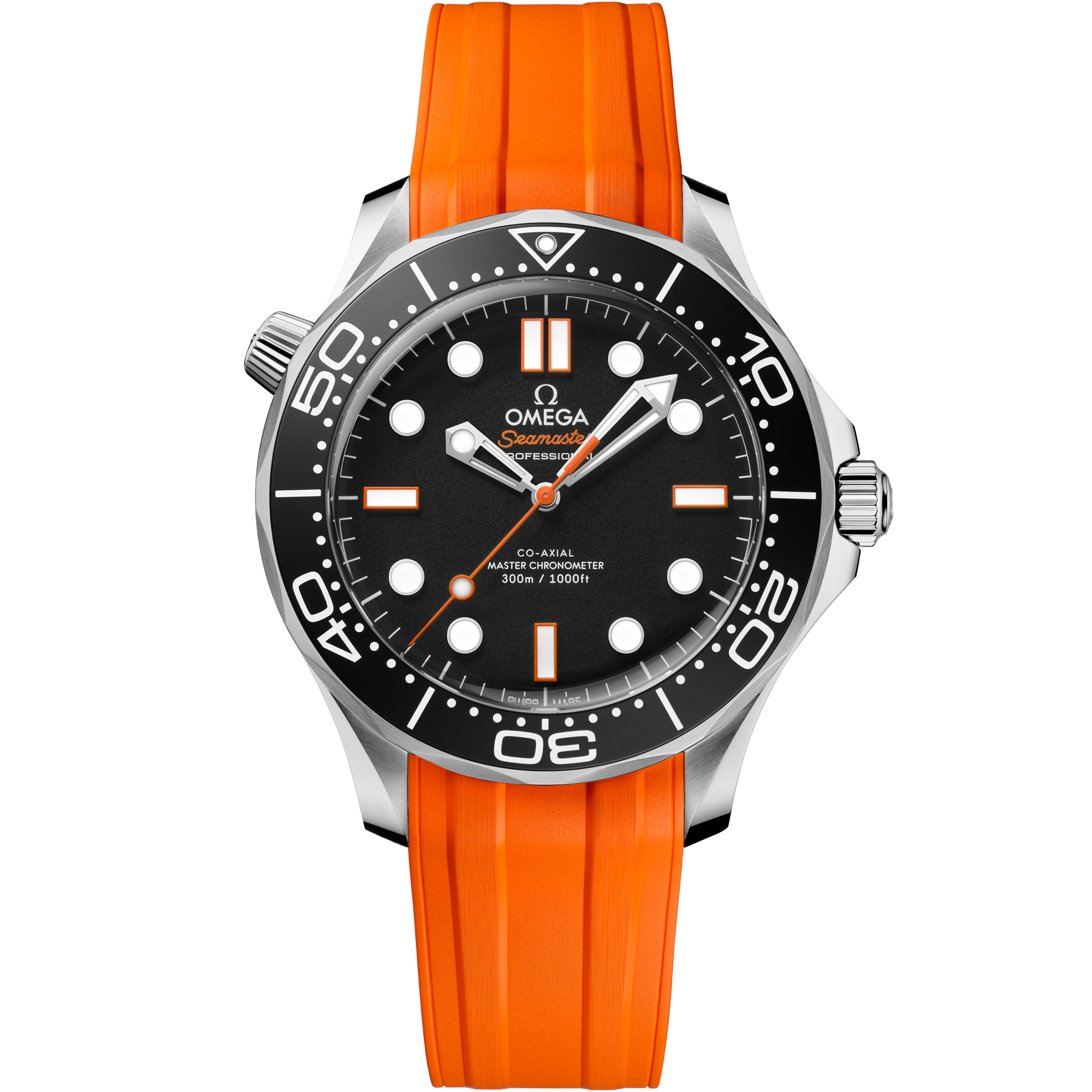 Omega SEAMASTER DIVER 300M 42 mm, steel on rubber strap 210.32.42.20.01.006