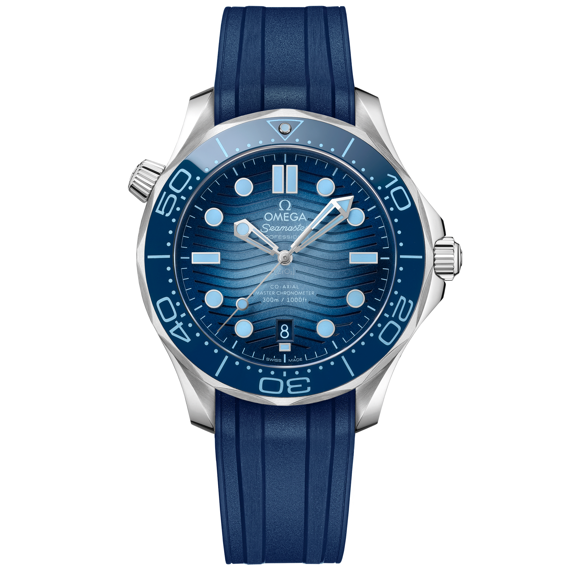 Omega SEAMASTER DIVER 300M 42 mm, steel on rubber strap 210.32.42.20.03.002