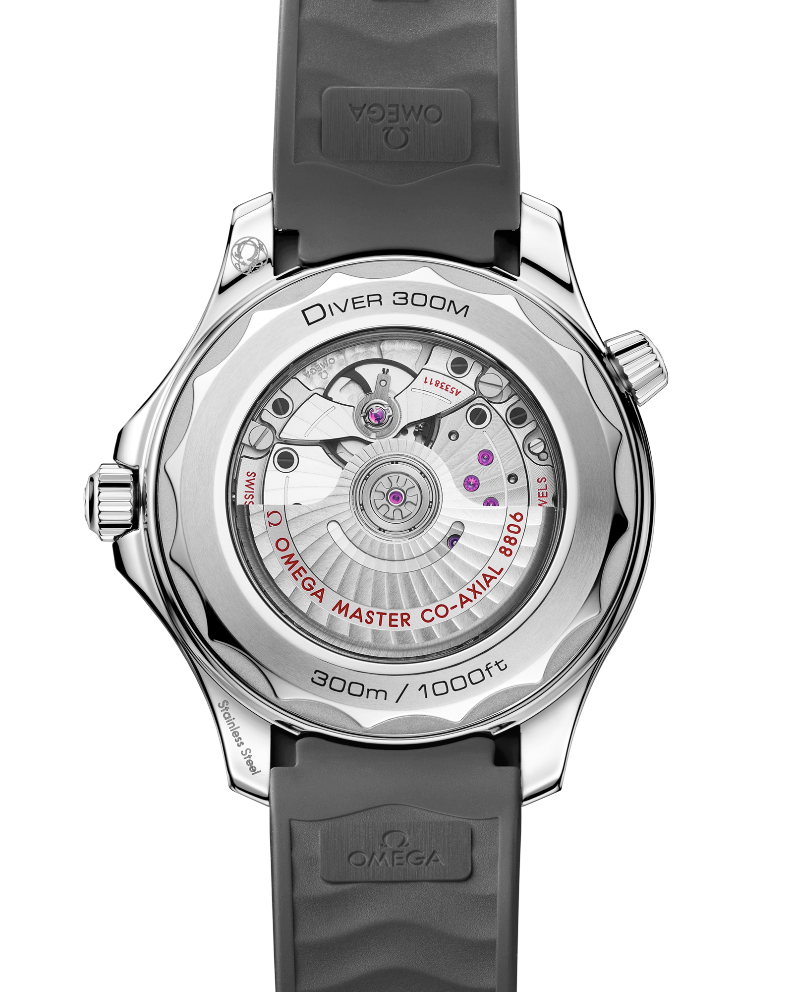 Omega SEAMASTER DIVER 300M 42 mm, steel on rubber strap 210.32.42.20.06.002 - Image 2