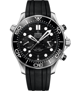 Omega SEAMASTER DIVER 300M 44 mm, steel on rubber strap 210.32.44.51.01.001