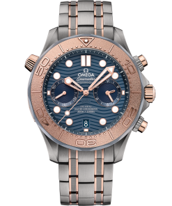 Omega SEAMASTER DIVER 300M 44 mm, titanium ‑ tantalum ‑ Sedna™ gold on titanium ‑ tantalum ‑ Sedna™ gold 210.60.44.51.03.001